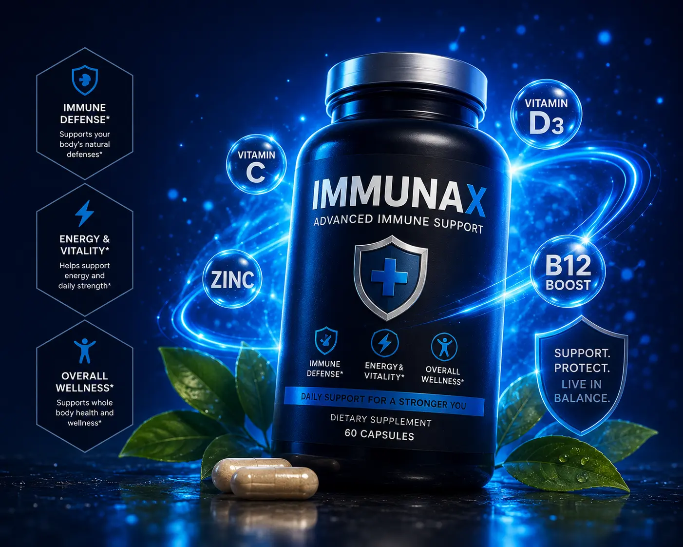 Immunax Advanced Immune Support product hero